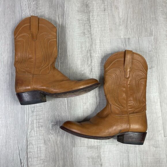 Tecovas The Cartwright 11.5 EE Wide Hazelnut Handmade Calf Cowhide Cowboy Boot K - Picture 9 of 11